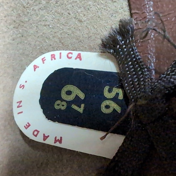 Dorian Mini safari Men's Full Brim Tan Felt Hat Size 6 7/8 56 cm. - Picture 10 of 15